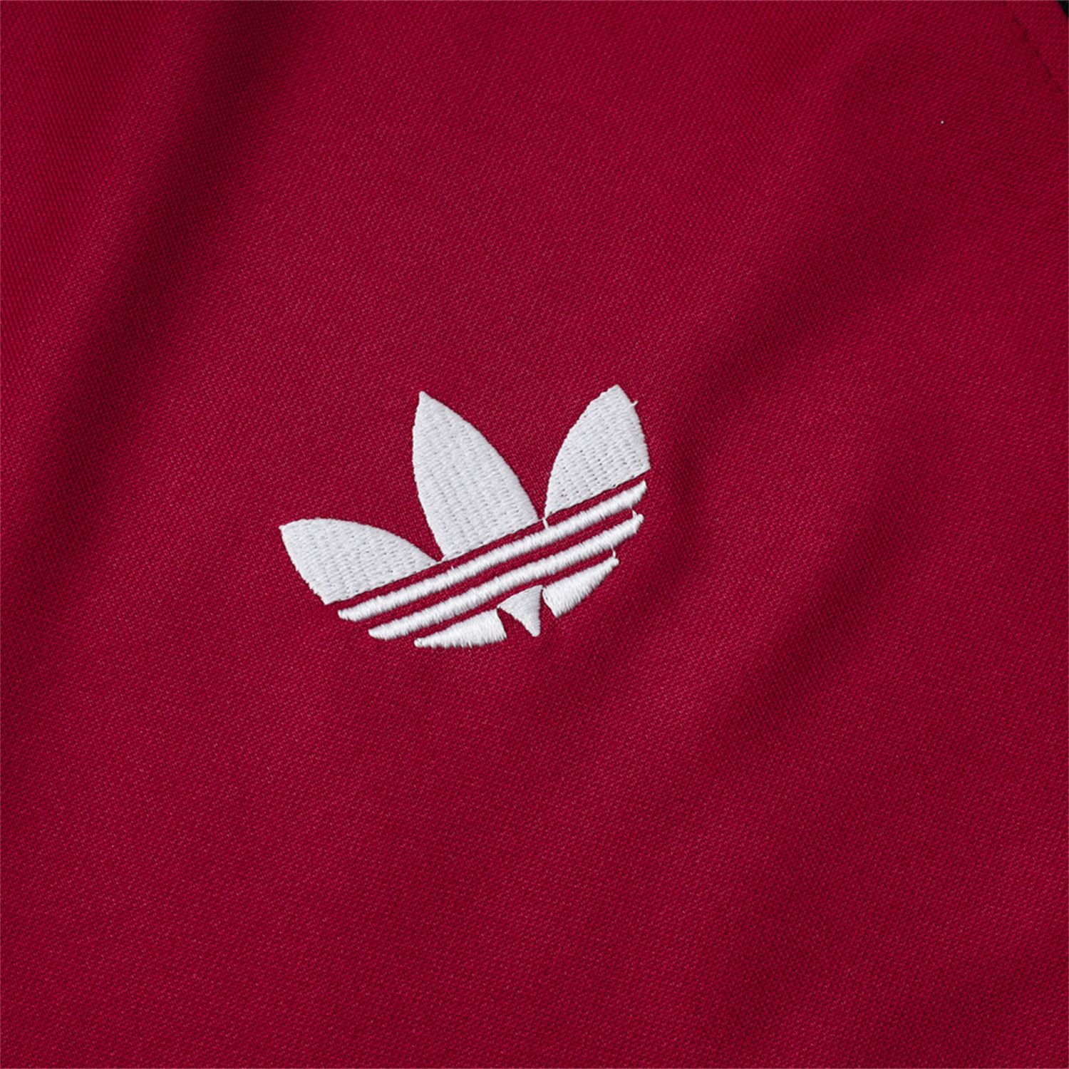 foot-Manchester United 24-25 Kids Throwback Jacket Training Tracksuit - Date Red Jackets & Black Pants