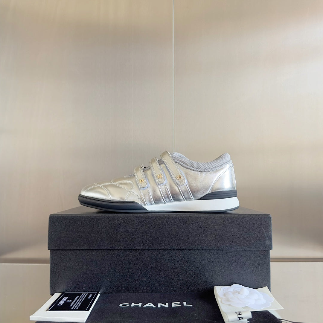 CC MARY JANE SNEAKER IN SILVER LAMBSKIN、mysite、Cacoeks