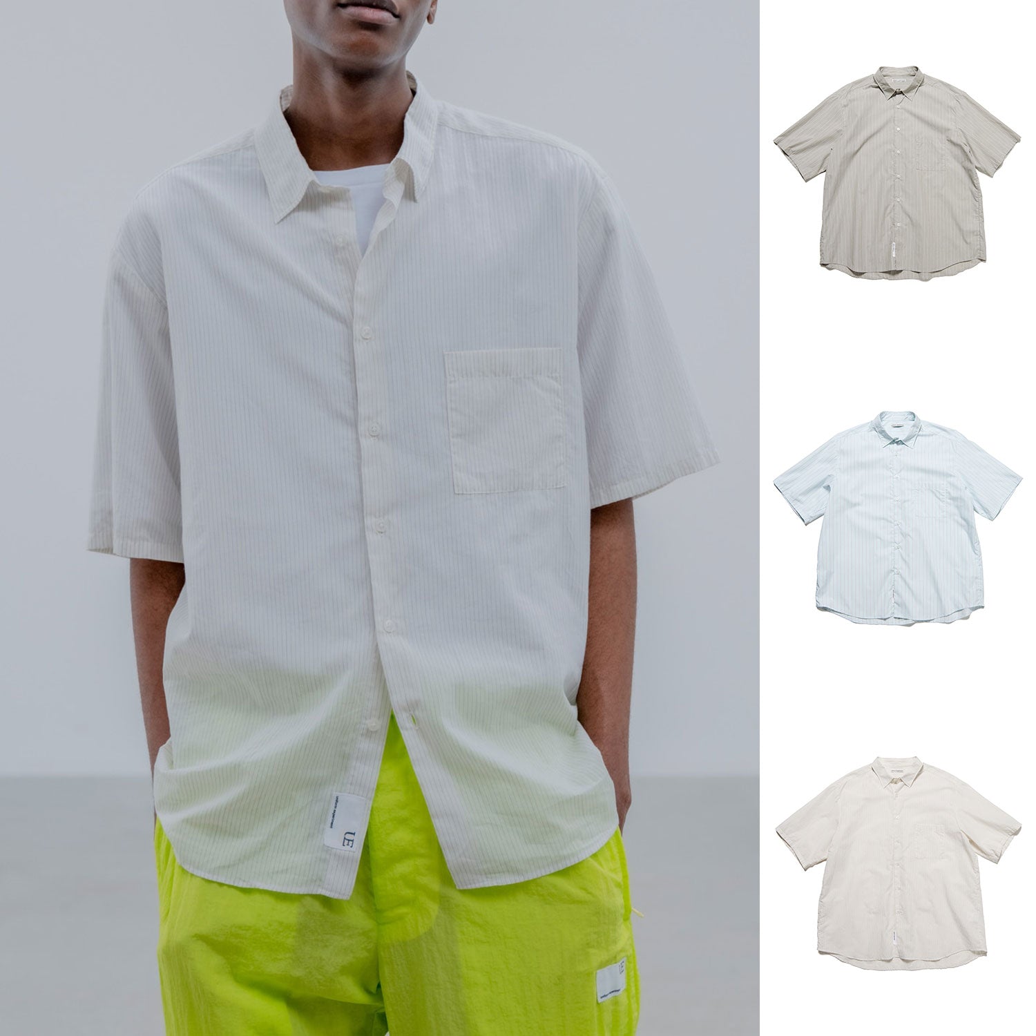 uniform experiment 25S/S STRIPE S/S SHIRT  UE-250030 