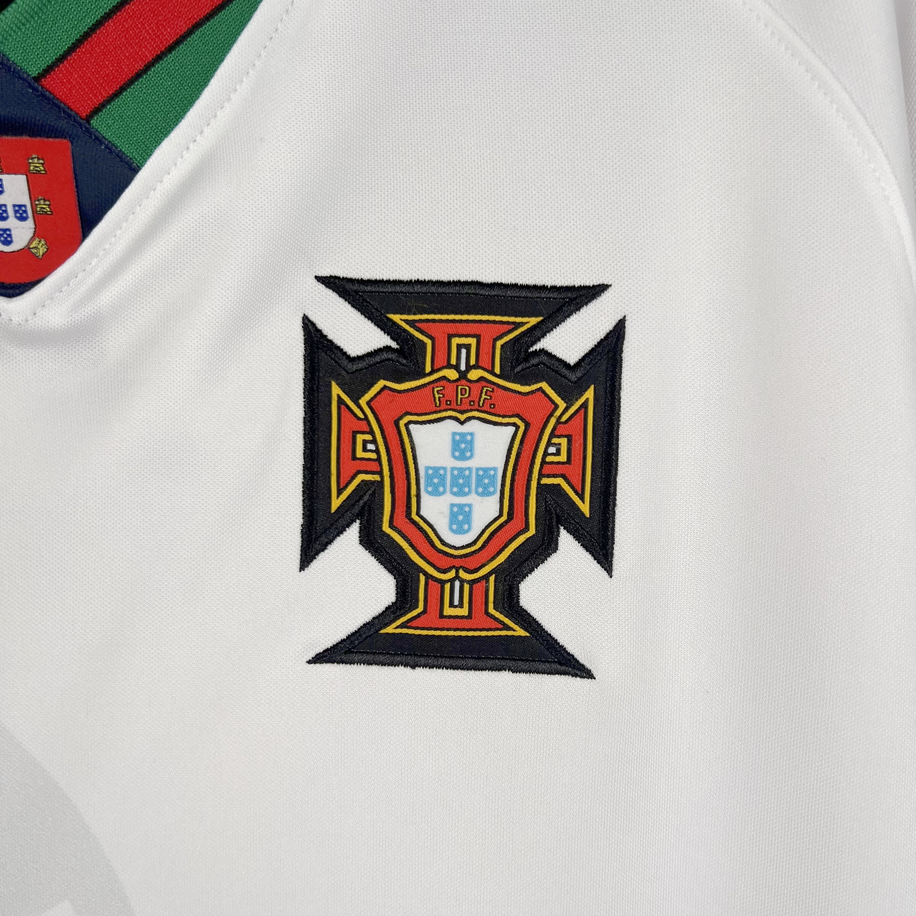 ManixJersey.com | Retro Portugal 1996-97 Away Stadium Jersey -Customize Name, Number and Patch | Worldwide Shipping
