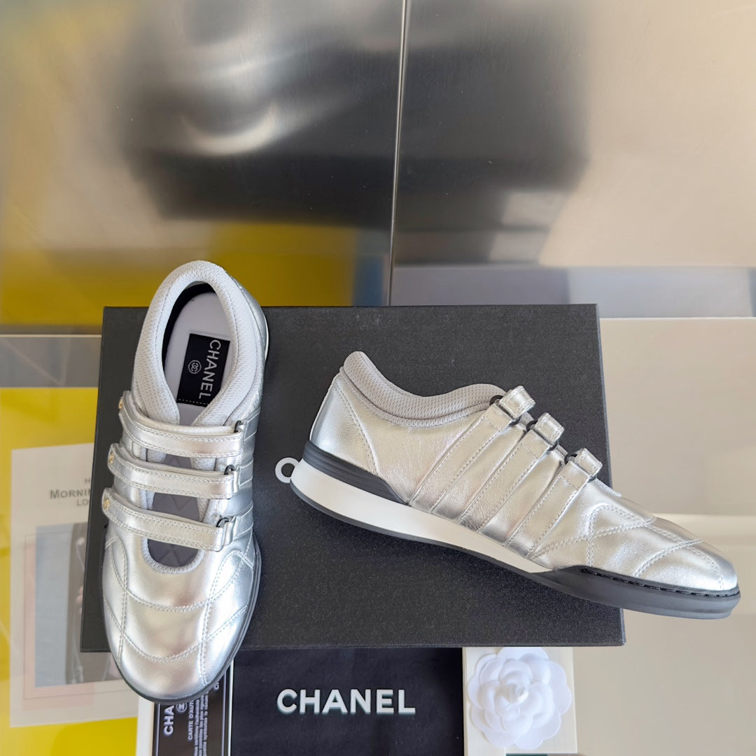 CC MARY JANE SNEAKER IN SILVER LAMBSKIN、mysite、Cacoeks