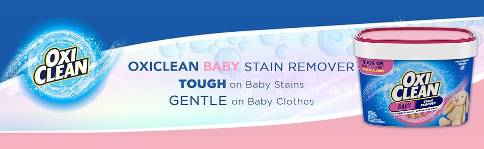 oxiclean baby stain remover tough on baby stains gentle on baby clothes