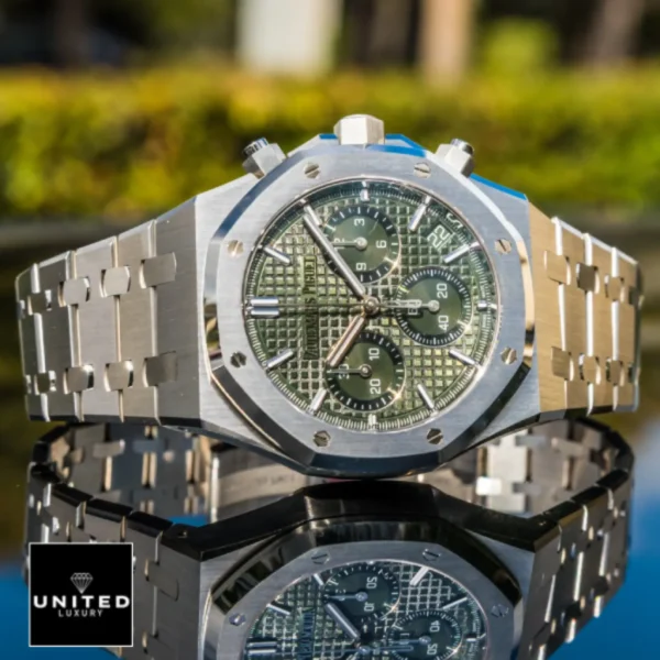 Audemars Piguet Royal Oak 26240ST.OO.1320ST.08 Green Dial Replica ap steel green dial nature