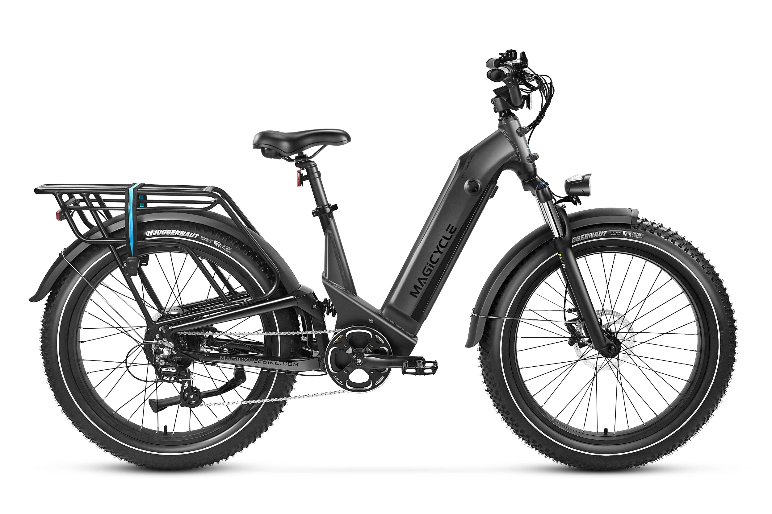 Magicycle Deer Step-Thru Full Suspension Ebike SUV、mySite、bearsvspackers