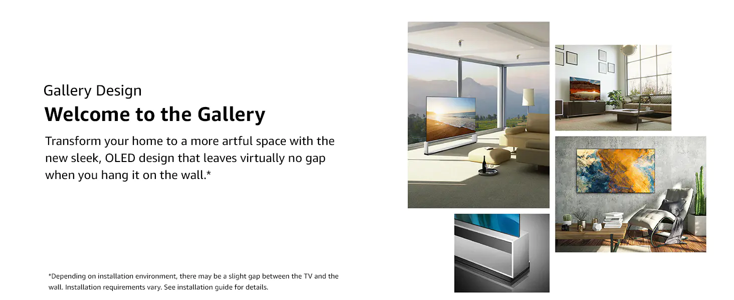 OLED design that leaves virtually no gap when you hang it on the wall