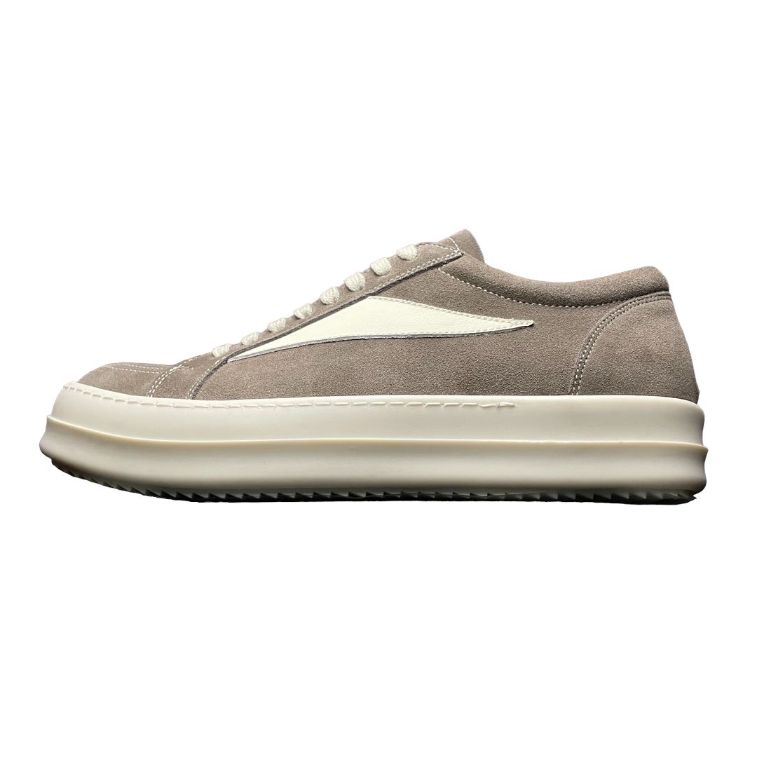 Rick Owens Vintage Sneaks Velour Suede Dust Grey、mysite、Cacoeks