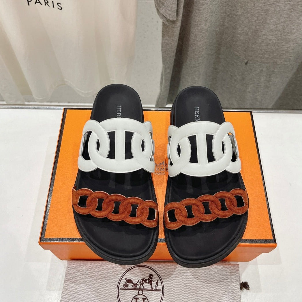 EXTRA SANDAL BLACK MIX WHITE MIX SYRUP CALFSKIN、mysite、Cacoeks