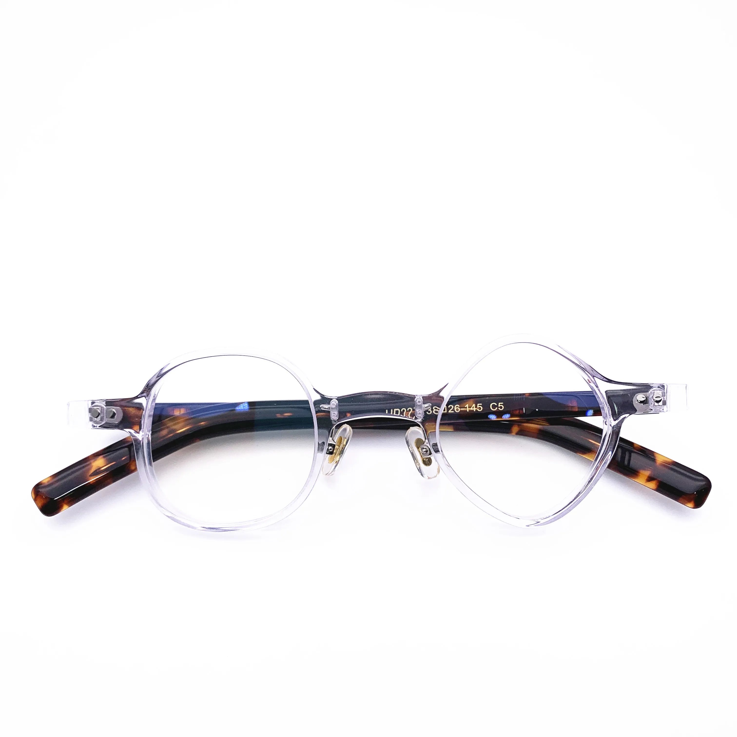 Belight Optiacl Fancy Square with Round Shape Acetate Glasses Frame Men Women Prescription Eyeglasses Optical Eyewear HP227