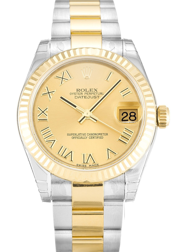 Rolex Lady-Datejust 31mm Champagne Dial 178273-2-fasswatch