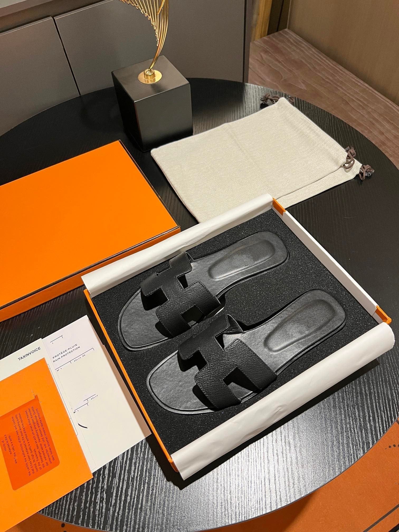 0RAN SANDAL Leather Black、mysite、Cacoeks