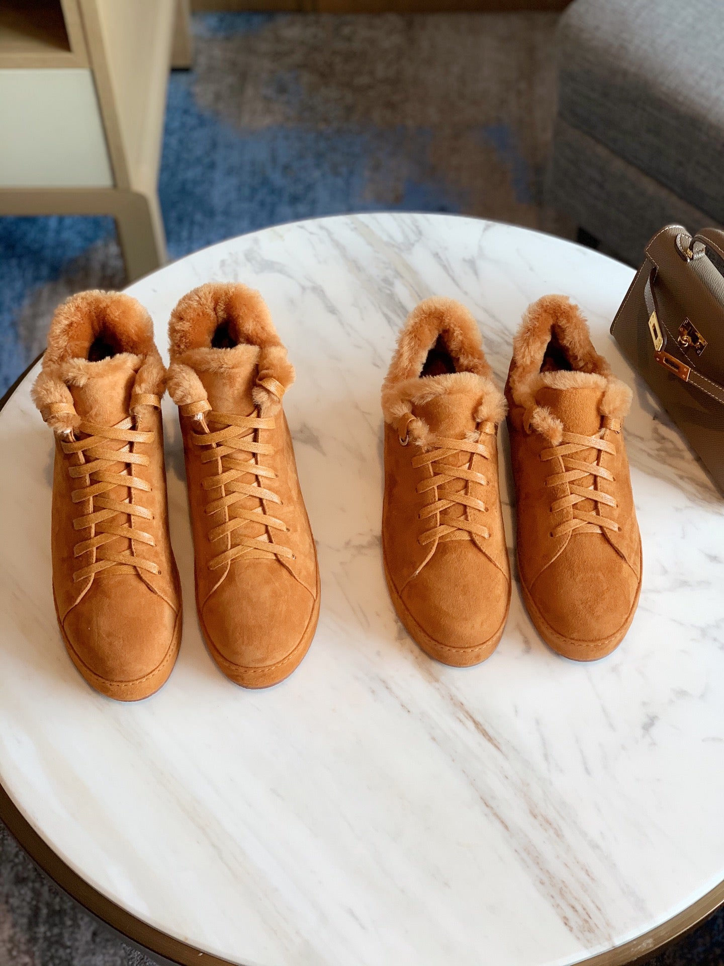 LP WINTER NUAGES SNEAKERS CARAMEL LAMBSKIN、mysite、Cacoeks