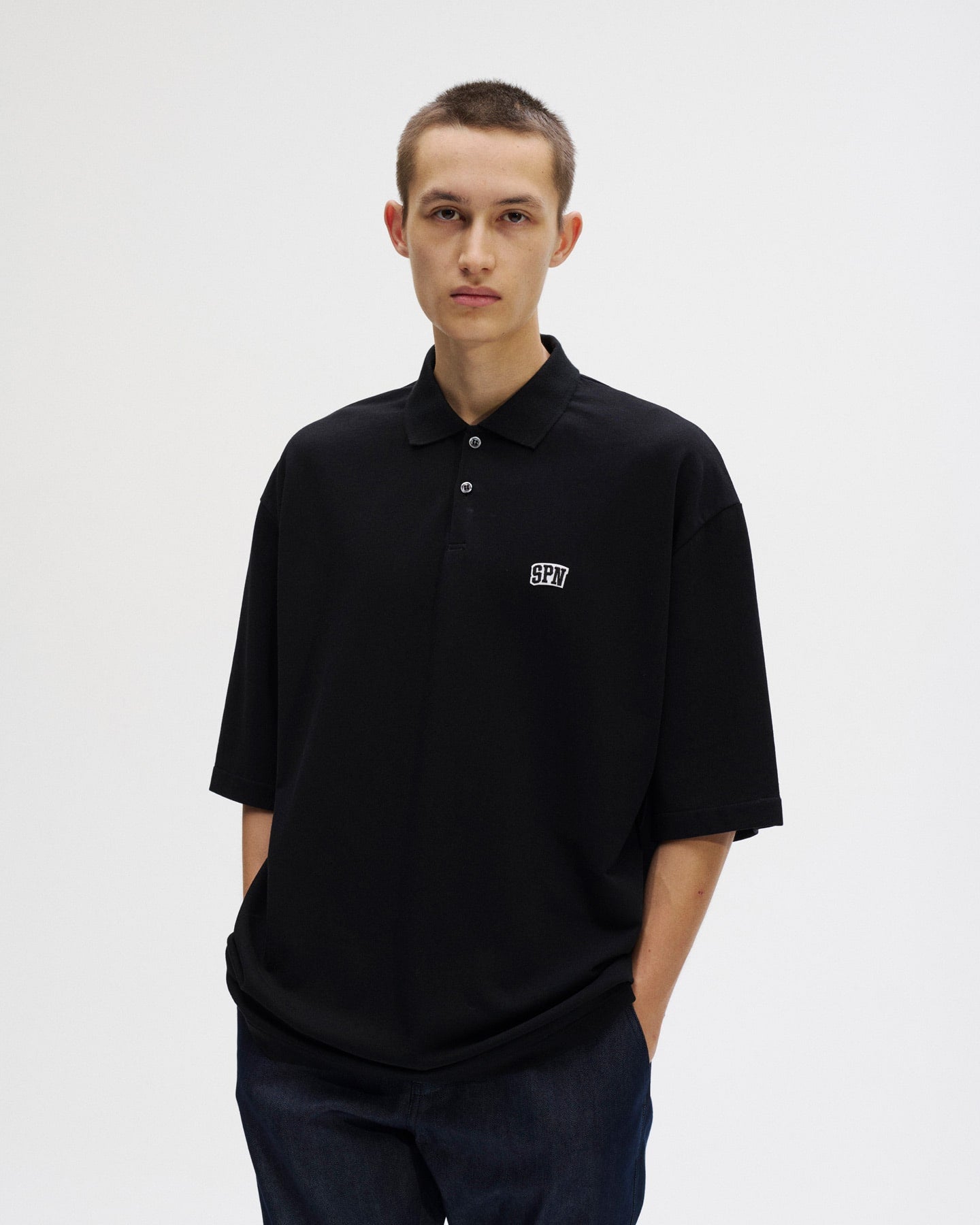 SOPHNET. 25S/S SPN WAPPEN OVERSIZED POLO  SOPH-250052 