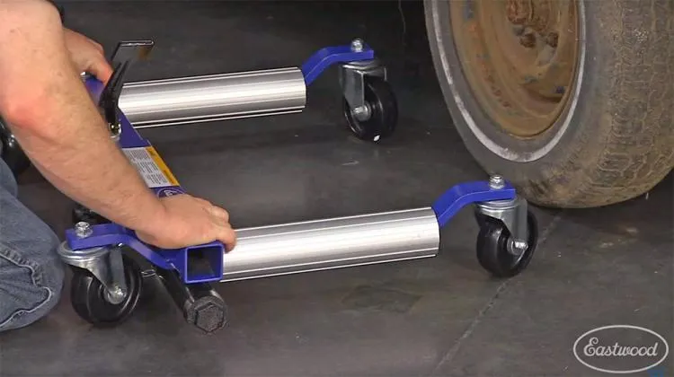 Hydraulic Car Dolly Lets You Move Your Car Around When Jacked Up - Rolling Car Jack