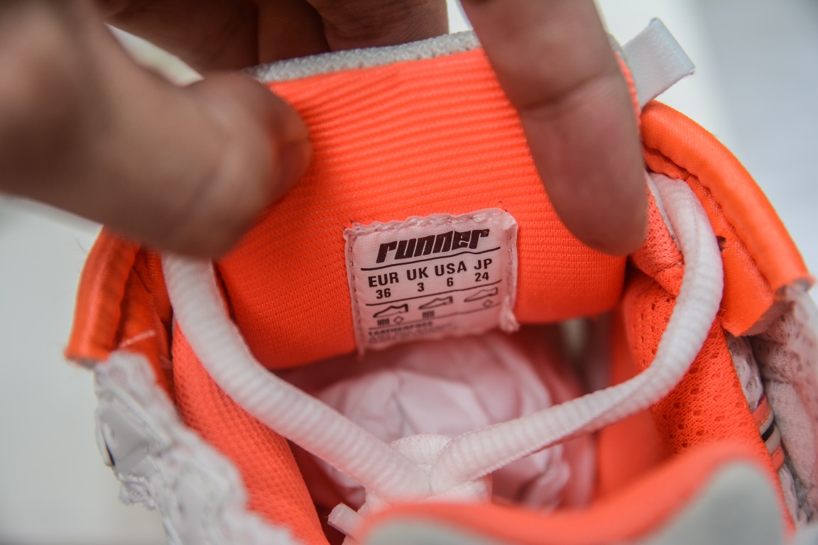 Balenciaga Runner Trainer in White Orange、mysite、Cacoeks