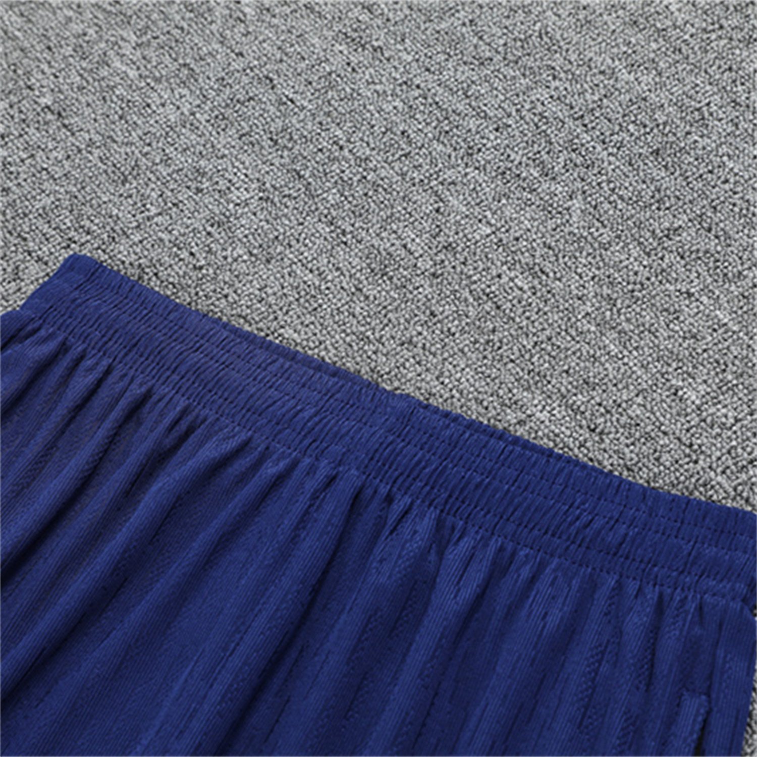 UltraTrikot-Paris Saint-Germain PSG 25-26 Kid Long Sleeves Training Set - Royal Blue Gray Sleeves Top & Royal Blue Pants