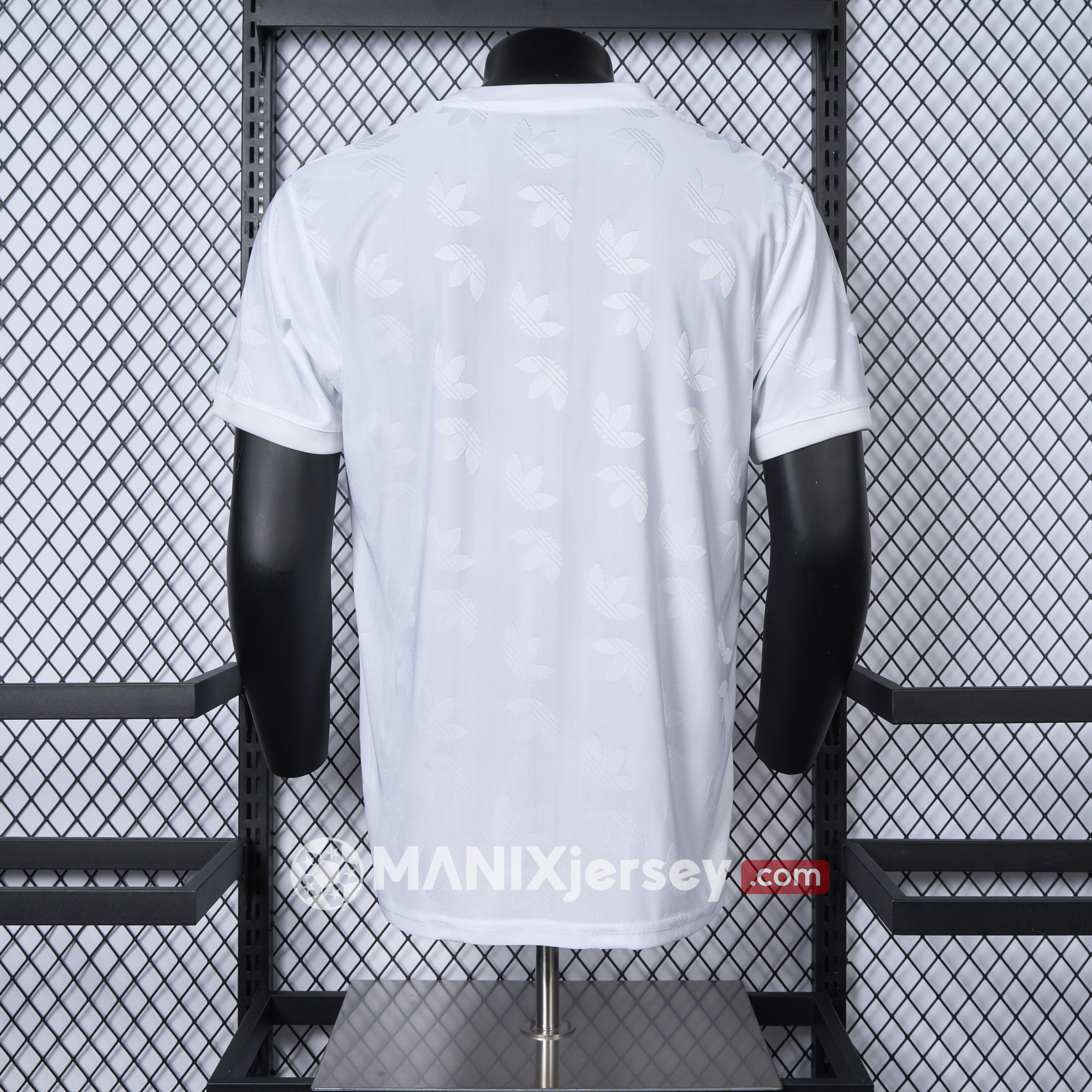 ManixJersey.com | Real Madrid 24-25 Trefoil White Jersey - Player Version -Customize Name, Number and Patch | Worldwide Shipping