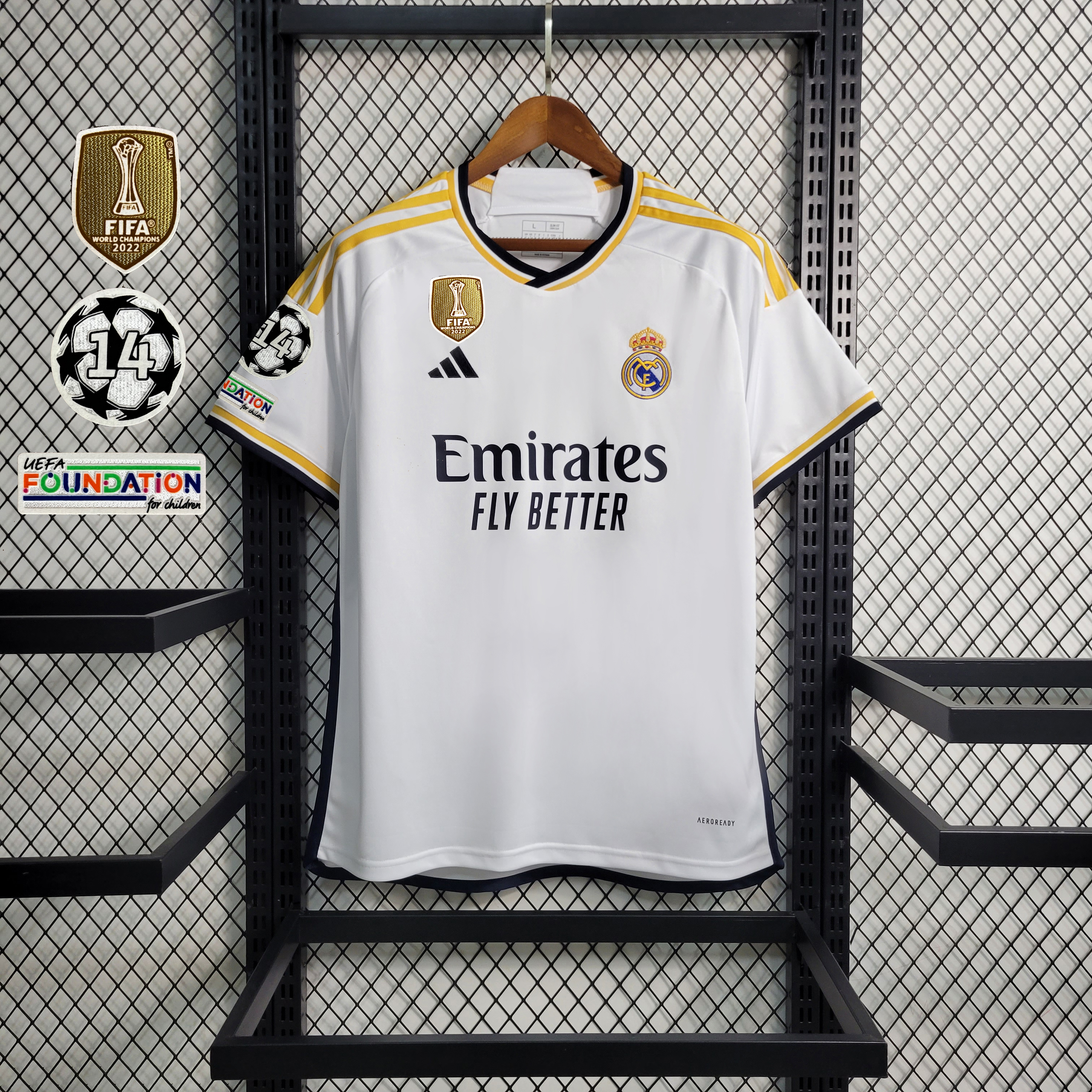 JerseysGala.com | Real Madrid 23-24 Home Stadium Jersey - Fans Version -Customize Name, Number and Patch | Worldwide Shipping