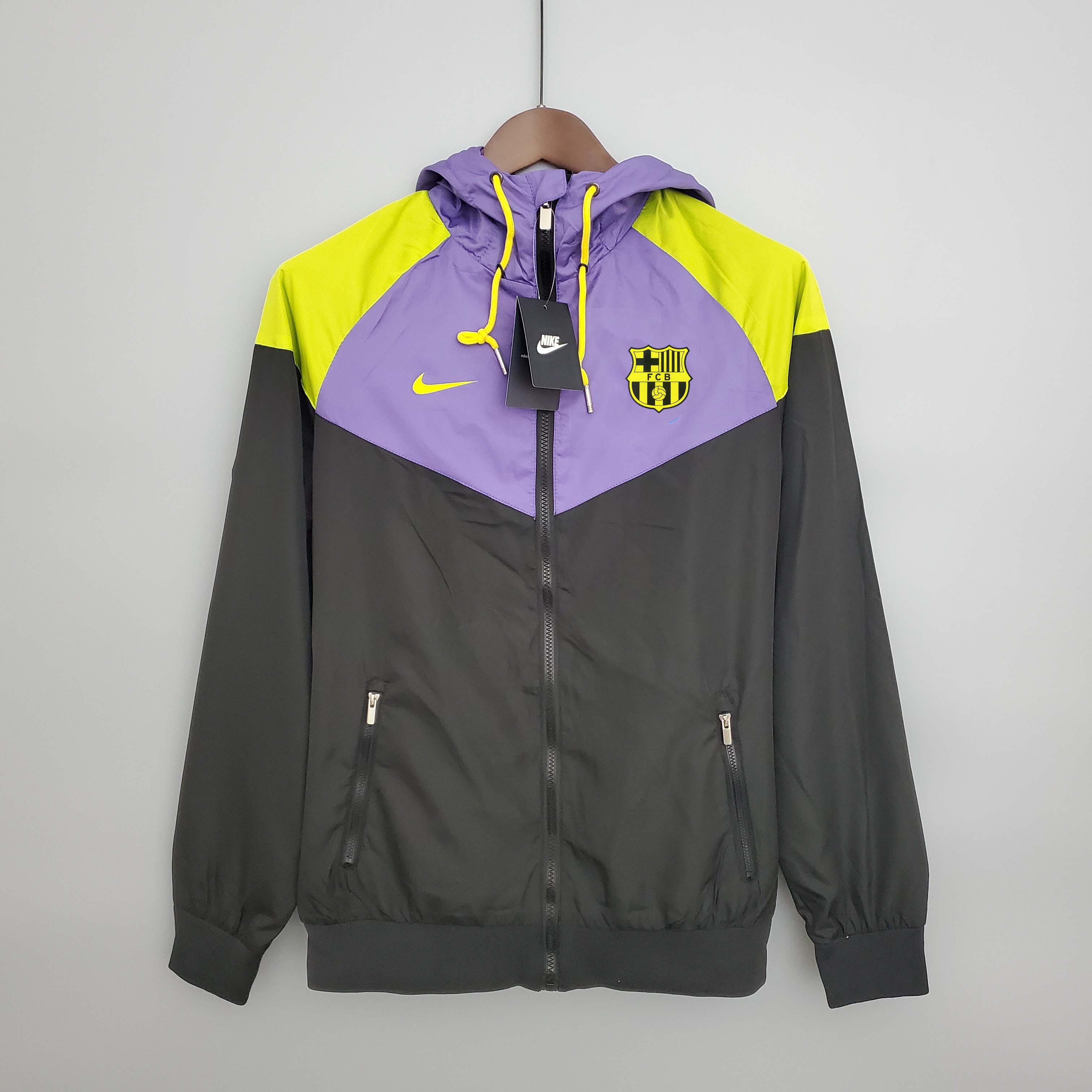 2023/2024 Barcelona Jersey Windbreaker Black and purple:football jersey mysite: unitedjerseyfootball 邓江浪:football