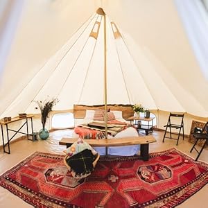 luxury glamping tent