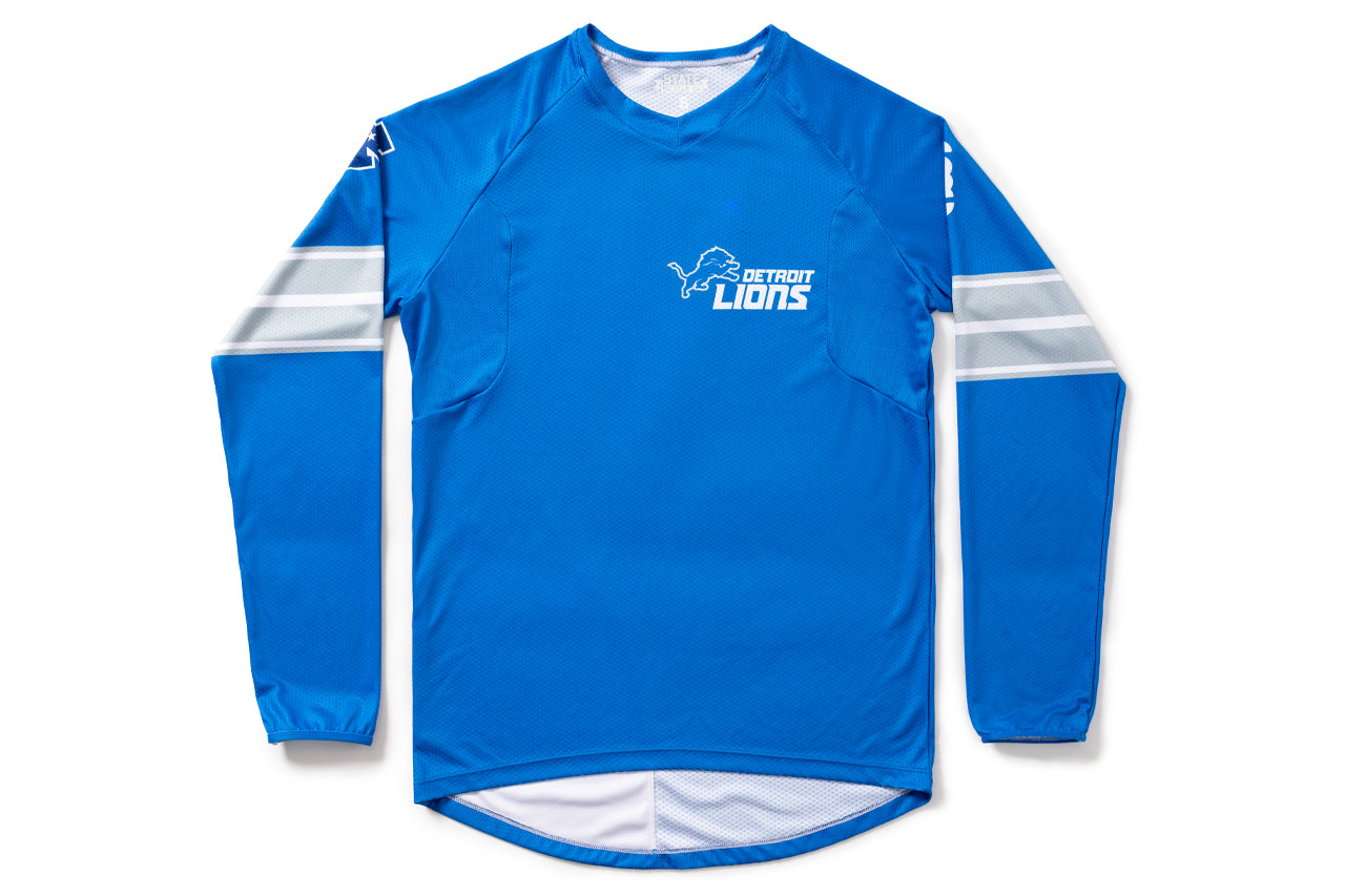 State Bicycle Co. | NFL Collection – Long-Sleeve MTB Jersey – Detroit Lions、mySite、bearsvspackers