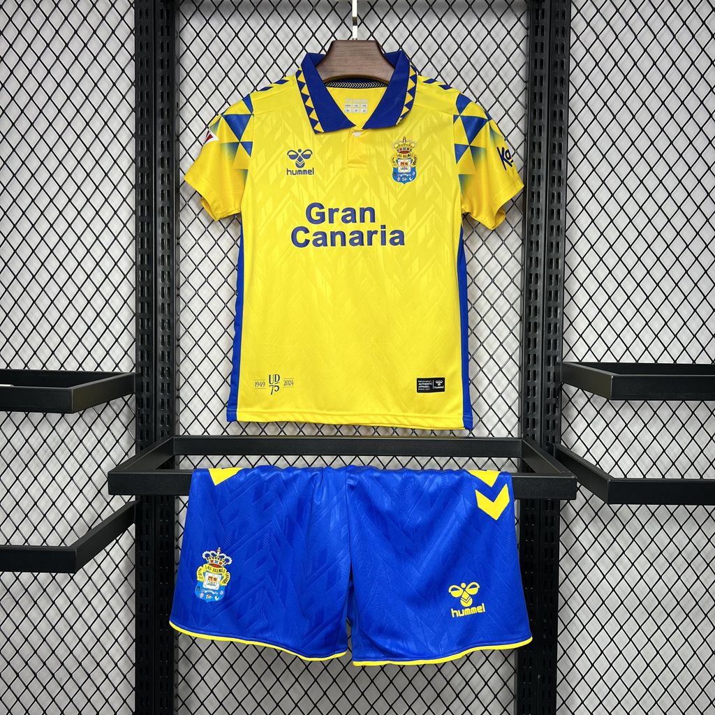 JerseysGala.com | Las Palmas 24-25 Home Stadium Kids Kit -Customize Name, Number and Patch | Worldwide Shipping
