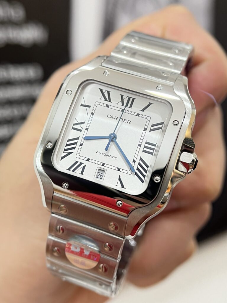 Đồng Hồ Cartier Santos WSSA0018 Replica 11 Màu Trắng 39 (1)