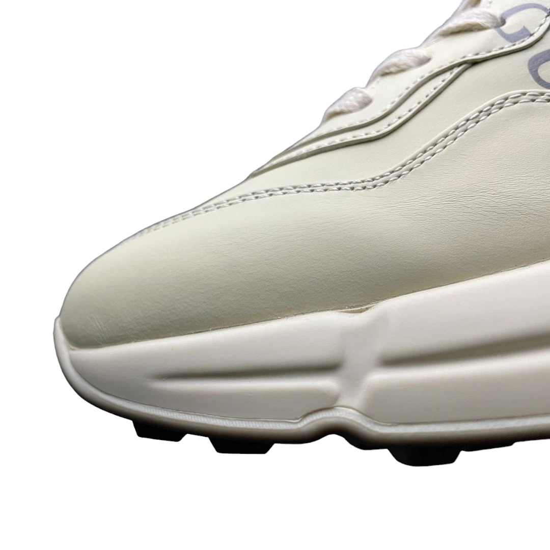 Gucci Rhyton Gucci Logo Leather Sneaker Off White、mysite、Cacoeks