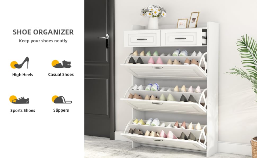 shoe cabinet white