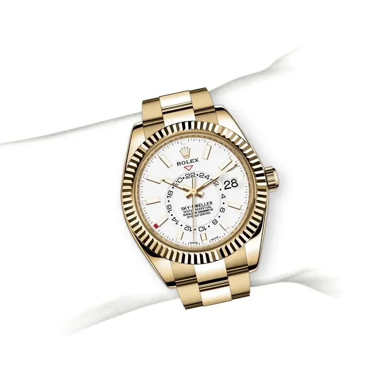 Free shipping】GenuineRolex Sky-Dweller Watch: 18 ct yellow gold - M326938- 0005 stainless steel case watch for men 42mm Luxury Brand Mechanical Watch Luminous【comes with original packaging】 | Lazada PH