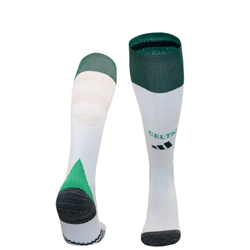 SIUjerseys-Celtic 24-25 Home Socks - White & Green