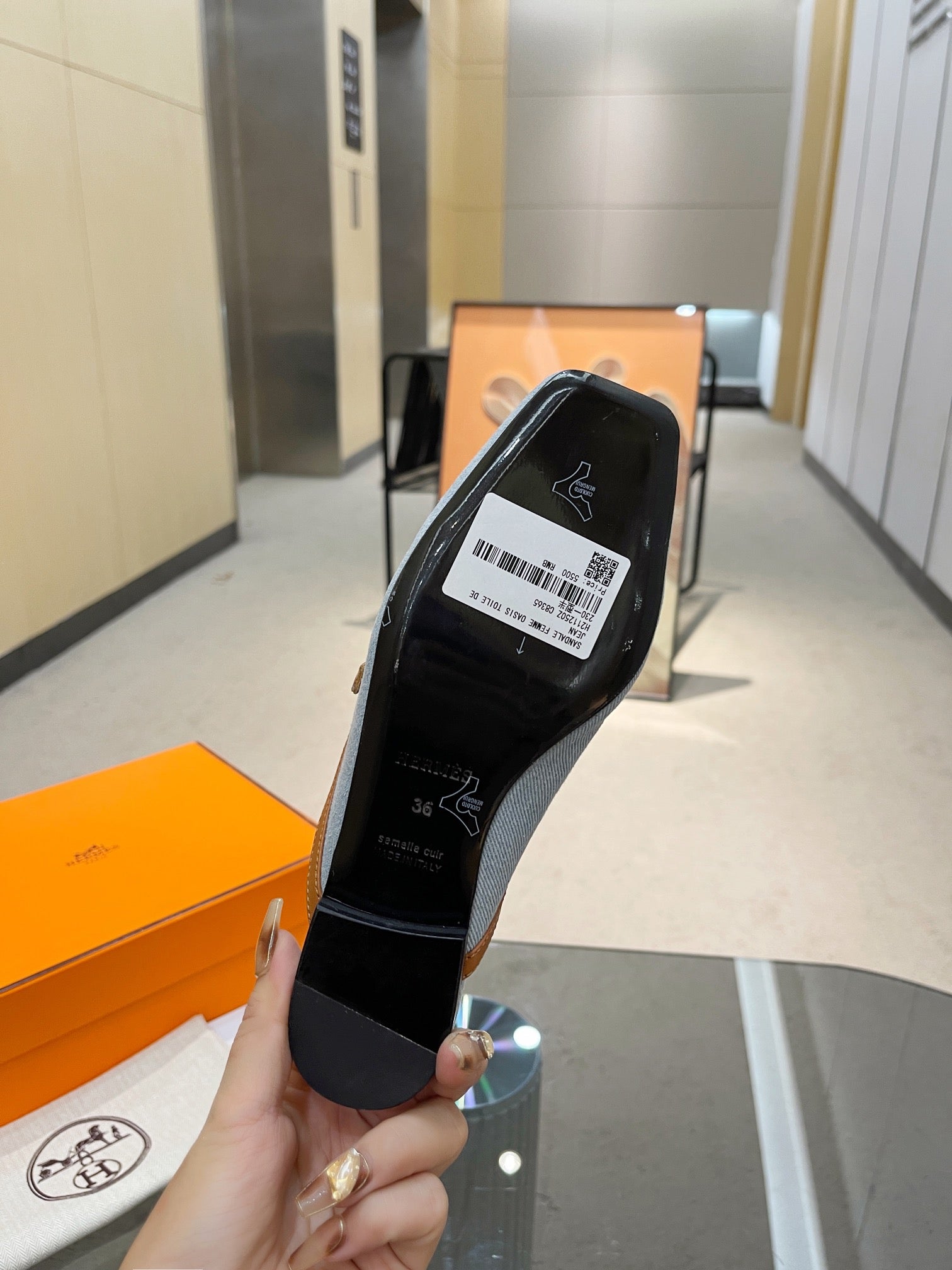 GROUPIE MULE TAWNY MIX SKY LAMBSKIN、mysite、Cacoeks