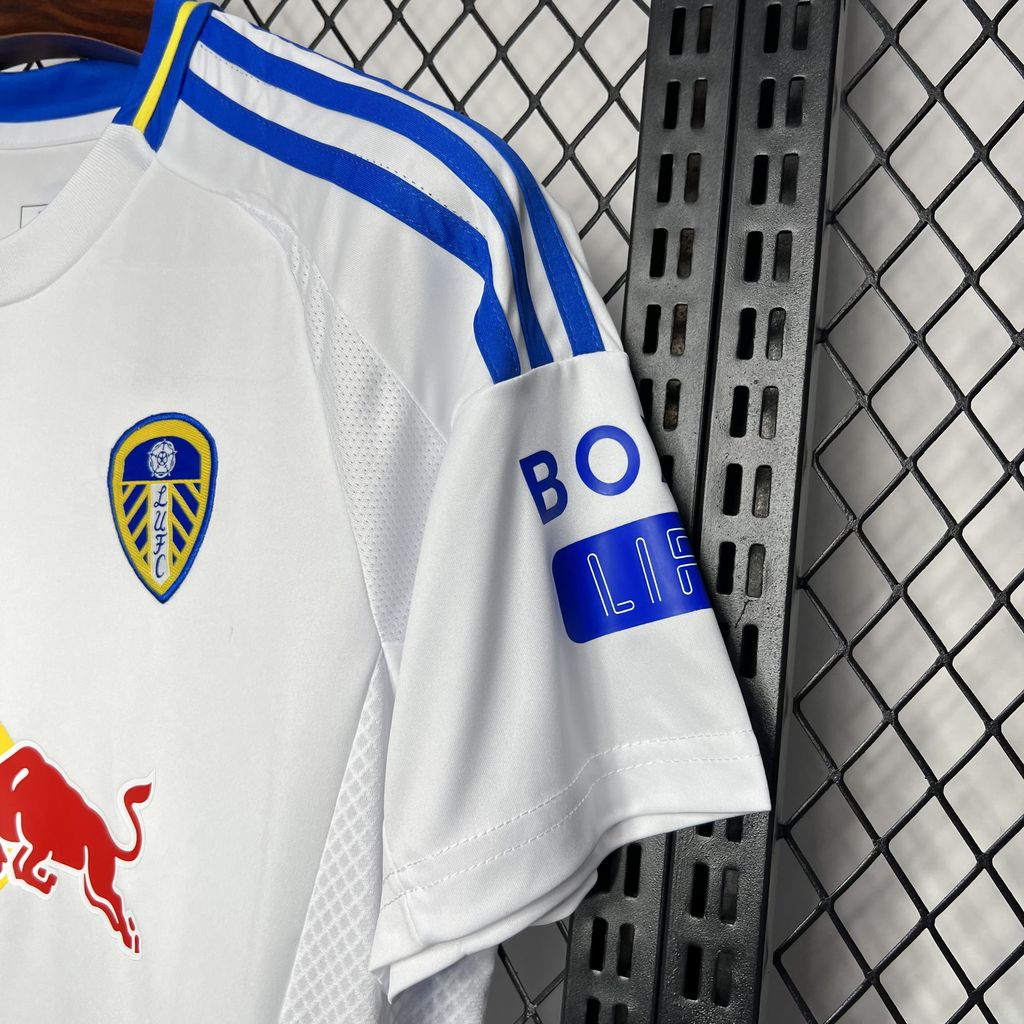ManixJersey.com | Leeds United 24-25 Home Stadium Jersey - Fans Version -Customize Name, Number and Patch | Worldwide Shipping