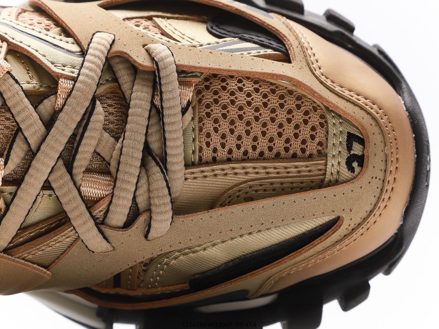 Balenciaga Track Trainer in Gold Beige Black、mysite、Cacoeks