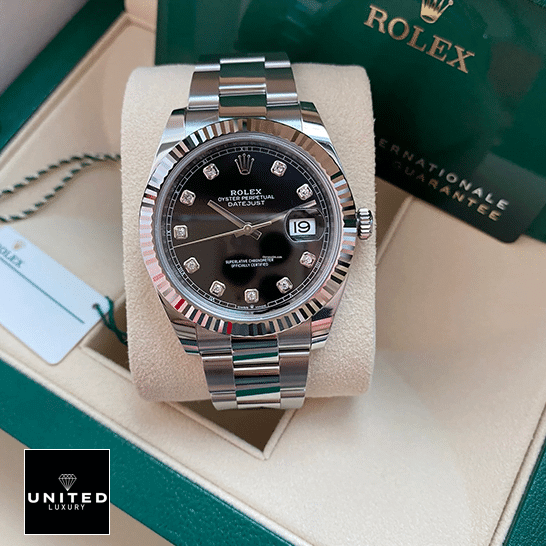 Rolex Datejust 279174 White Gold in the box with a quarantine card
