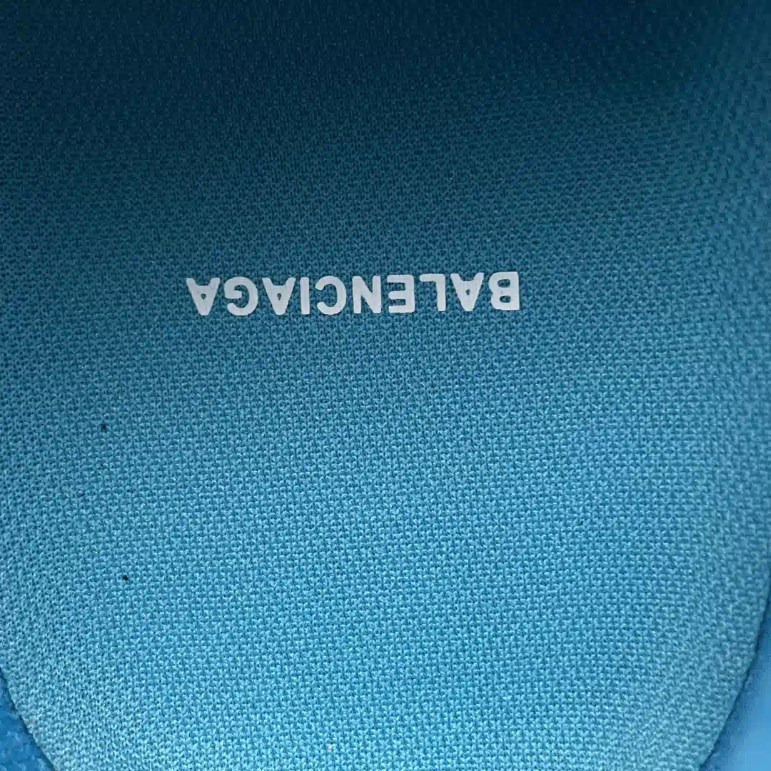 Balenciaga 3XL Toe Spray Sneaker in White Blue Yellow、mysite、Cacoeks