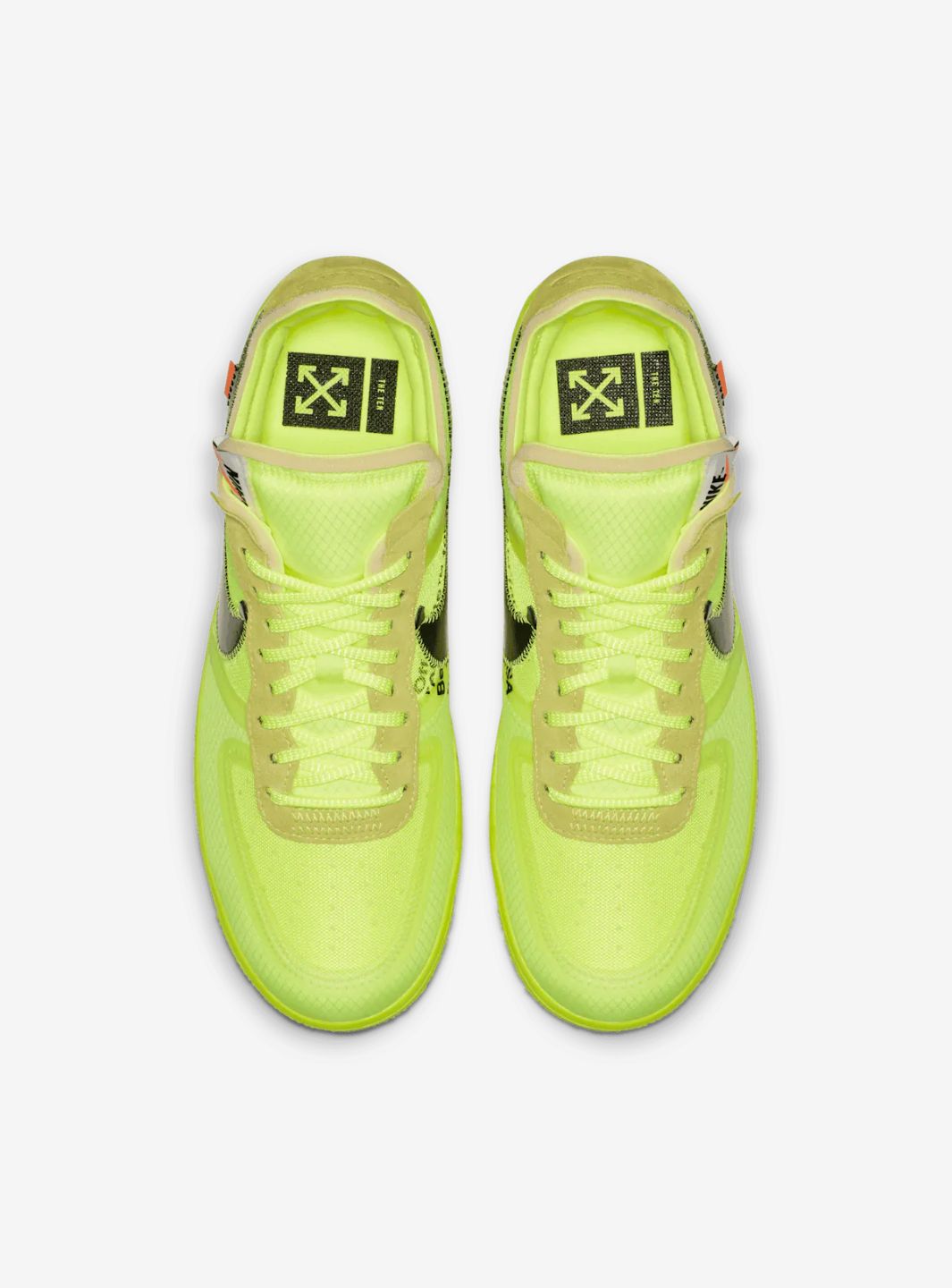 Nike Air Force 1 Low Off-White Volt、NIKE、Cacoeks