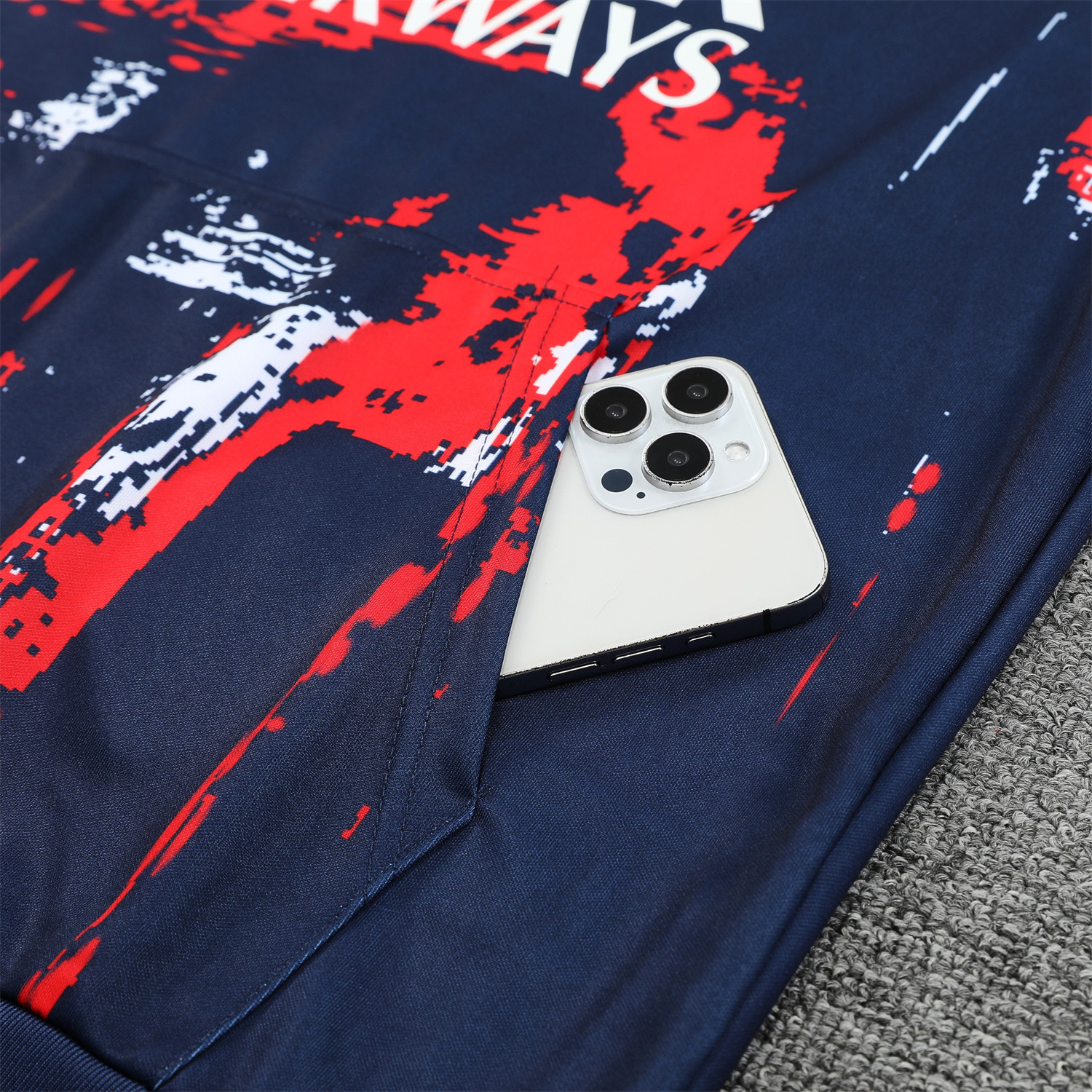 ManixJersey.com | Paris Saint-Germain PSG 24-25 Training Hoodie Set - Royal Blue Hoodie and Pants -Customize Name, Number and Patch | Worldwide Shipping