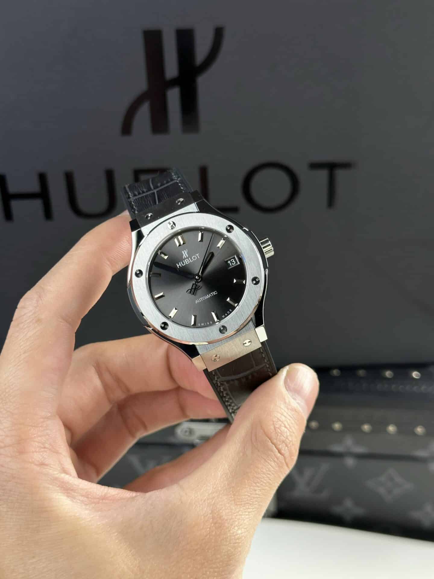 Hublot Classic Fusion Titanium Grey Dial Super Clone JJF 38mm-fasswatch