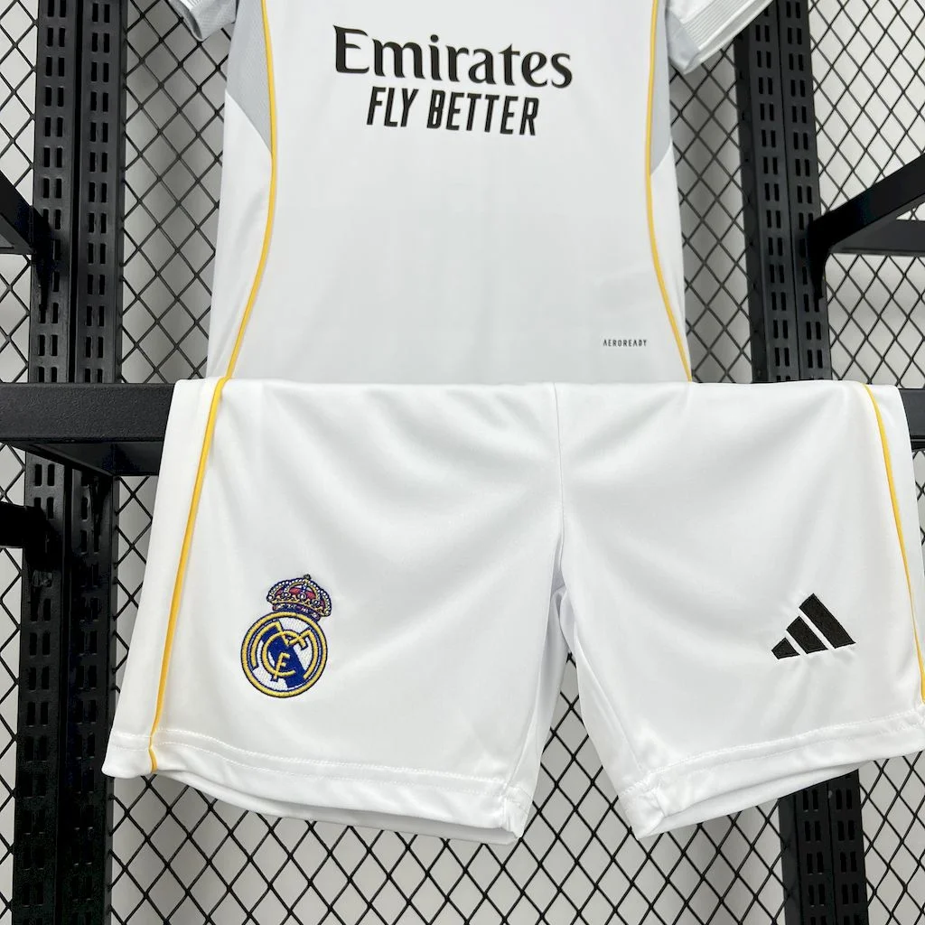 2025/2026 Real Madrid Home Football Shirt 1:1 Thai Quality Kids Size:football jersey mysite: unitedjerseyfootball 邓江浪:football
