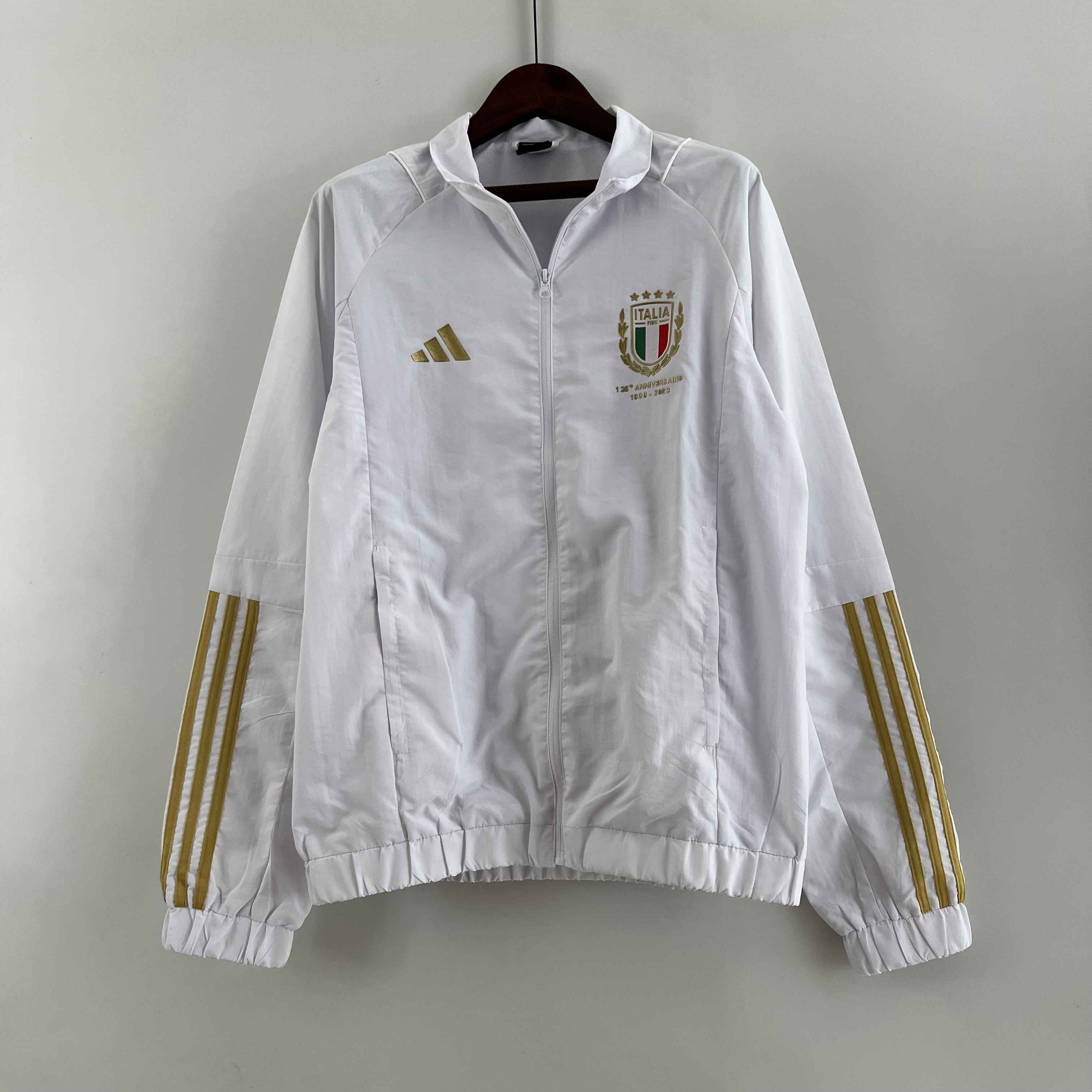 2023 Italy Windbreaker White Jersey-mysite Custom Football Kit- Nextkits