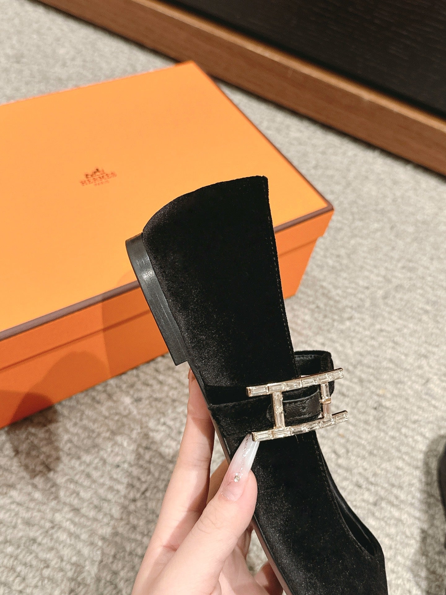 JANE BALLET FLAT BLACK VELVET、mysite、Cacoeks