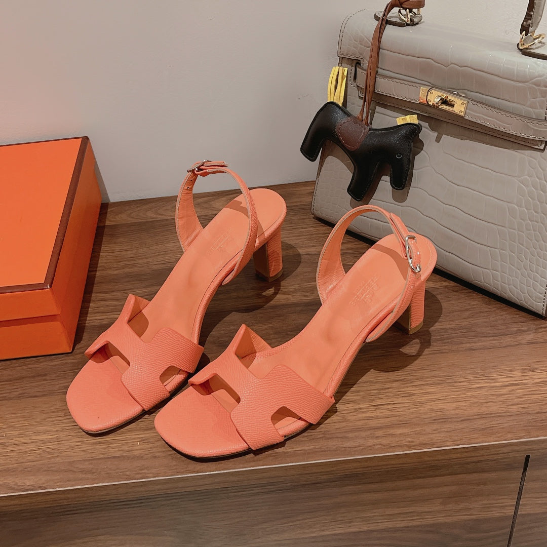 SLINGBACK SANDAL ETERNITE 75 CANTALOUPE LAMBSKIN、mysite、Cacoeks