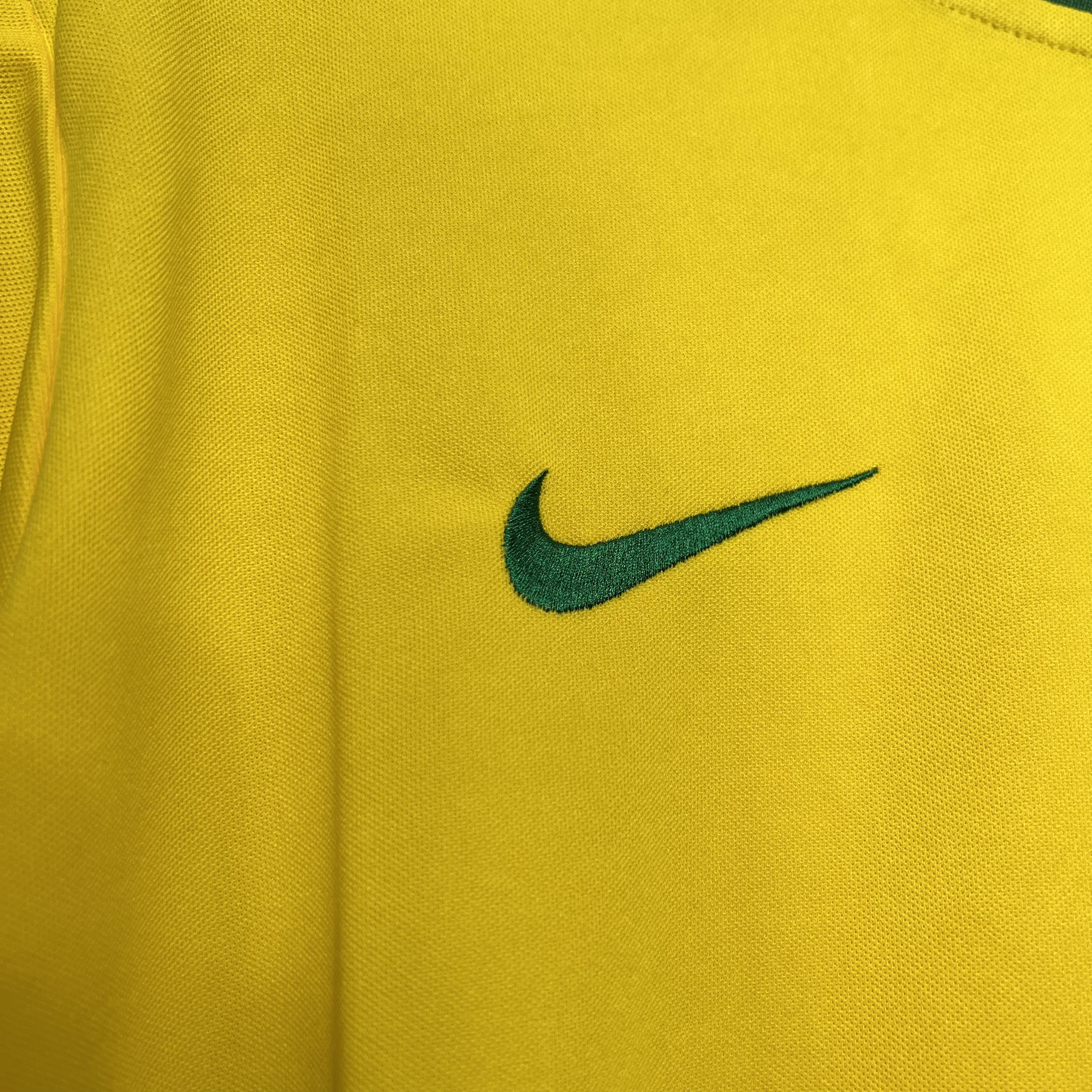 GlobeJersey-Retro Brazil 1998 Home Stadium Jersey