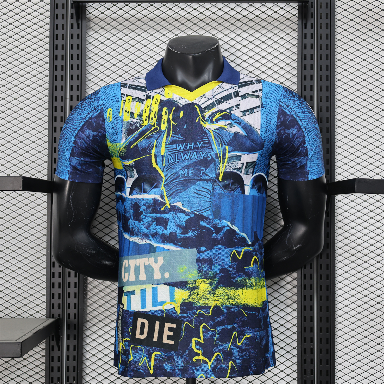 UltraTrikot-Manchester City 24-25 Blue Graffiti Special Edition Jersey - Player Version