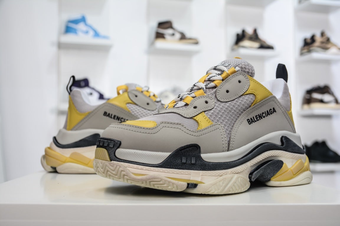 Balenciaga Triple S Sneaker Grey Yellow、mysite、Cacoeks