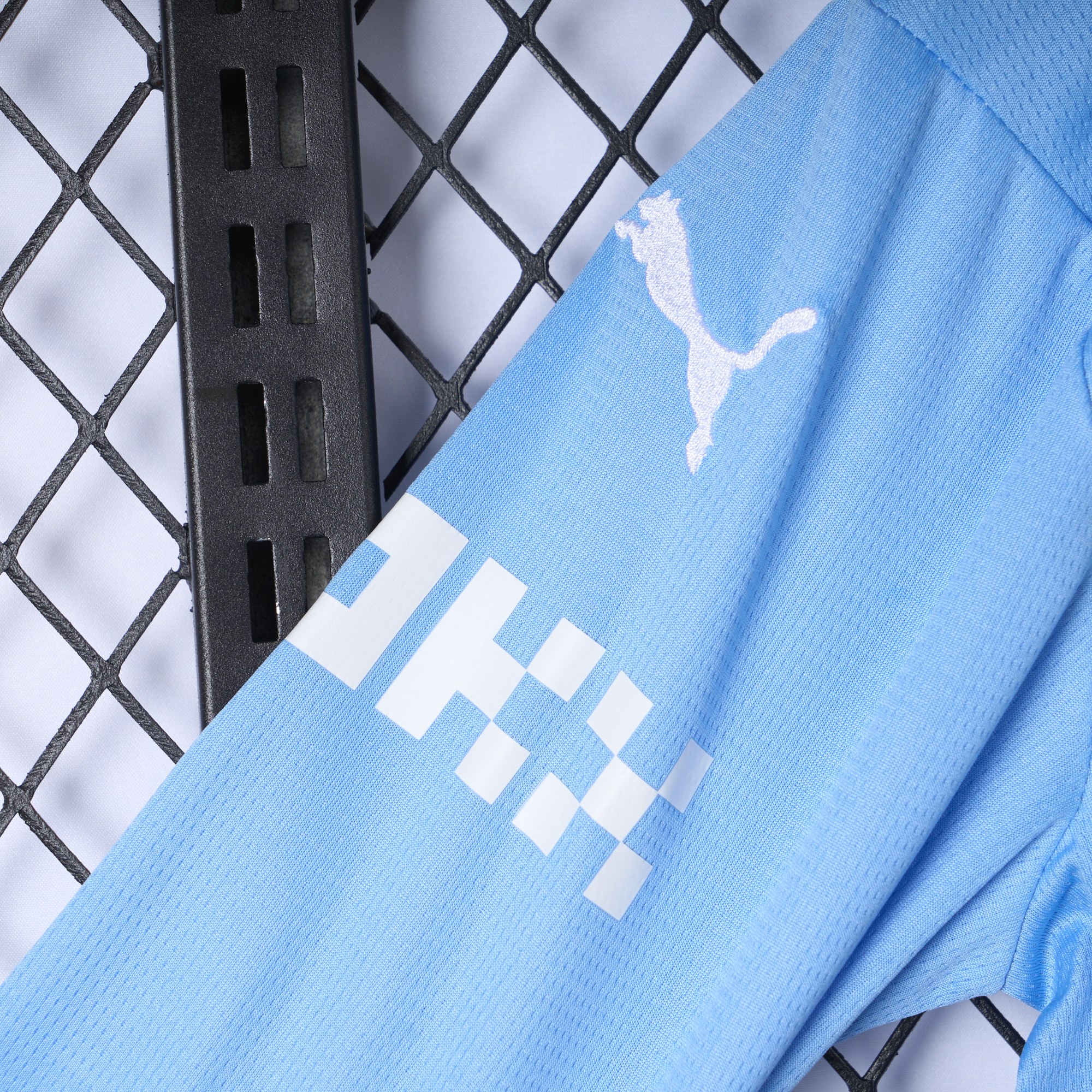 Higojerseys-Manchester City 24-25 Home Long Sleeve Kids Kit