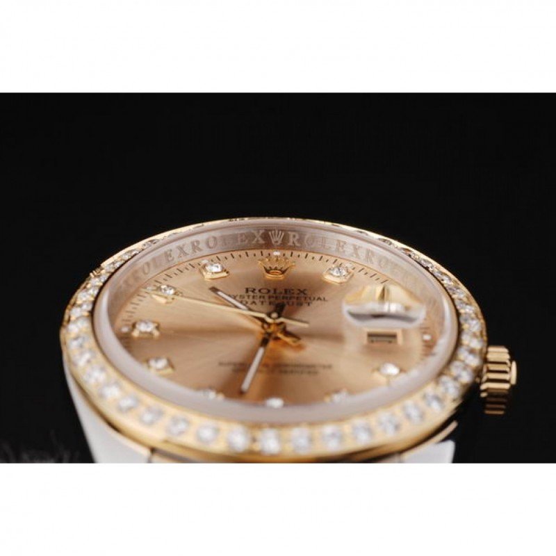 Superclone Rolex Datejust 36mm Gold Dial SRL40-fasswatch