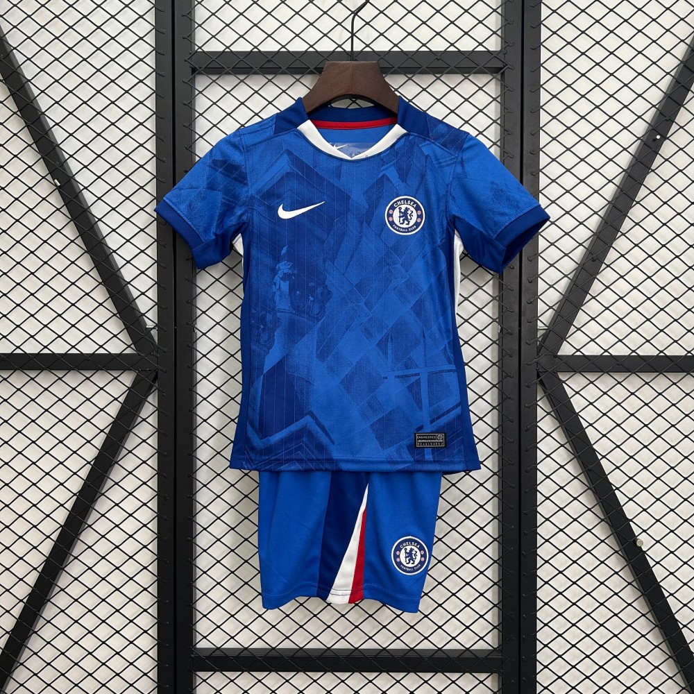 25/26 Chelsea Home Football Shirt Kids Size Suit-mysite Custom Football Kit- Nextkits