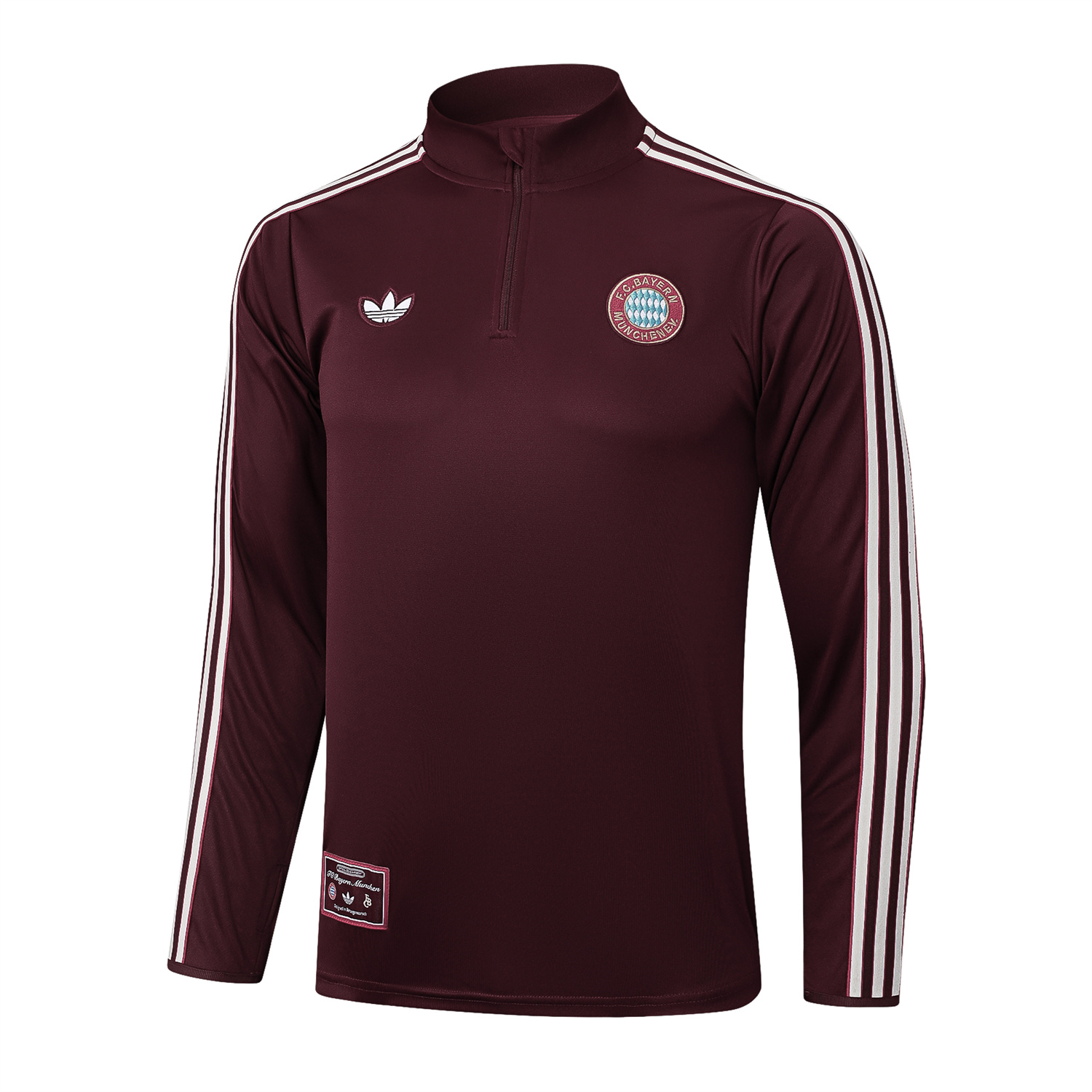 UltraTrikot-Bayern Munich 25-26 Throwback Trefoil Long Sleeves Training Set - Deep Red
