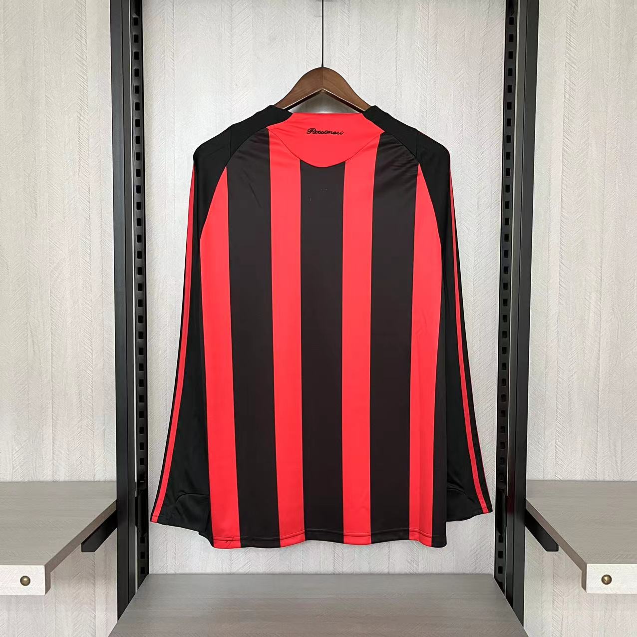 GlobeJersey-Retro AC Milan 2008-09 Home Long Sleeve Jersey